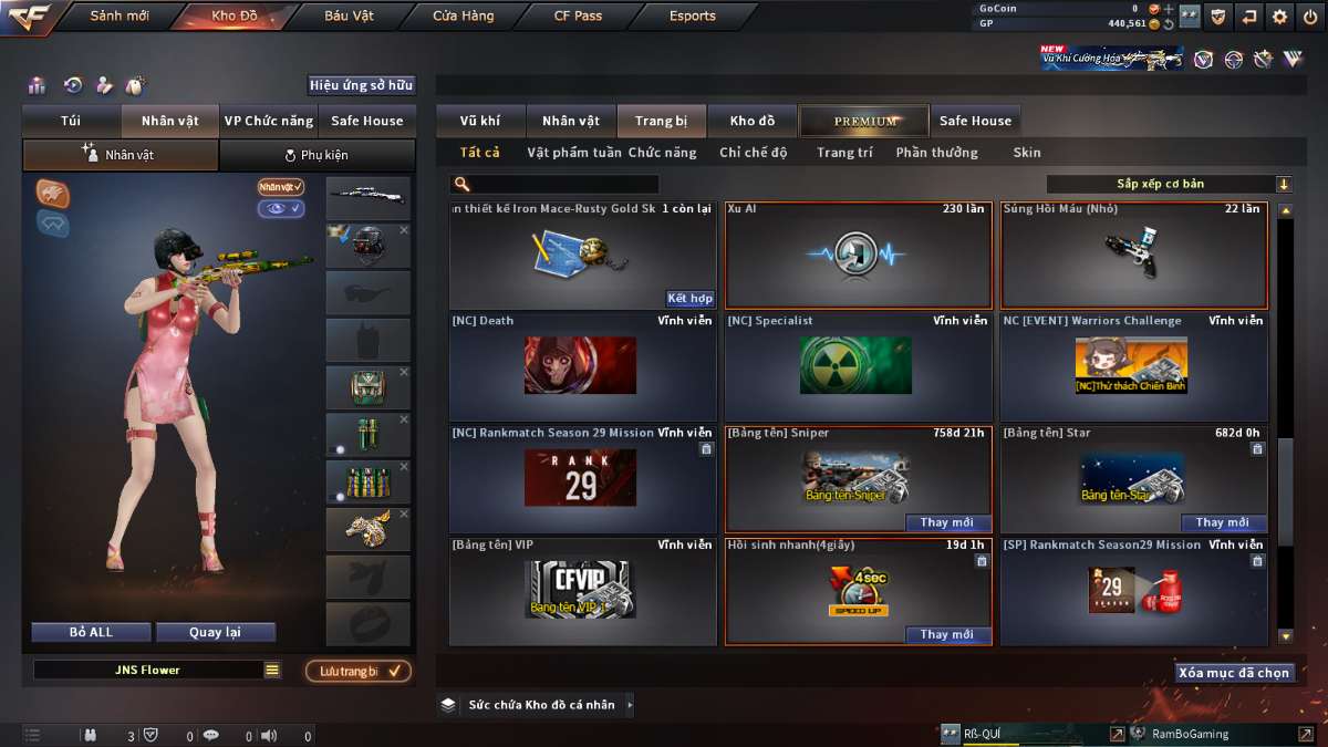 shop acc cf uy tin gia re